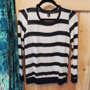 ⭐️BOGO FREE! Black & White Striped Sweater